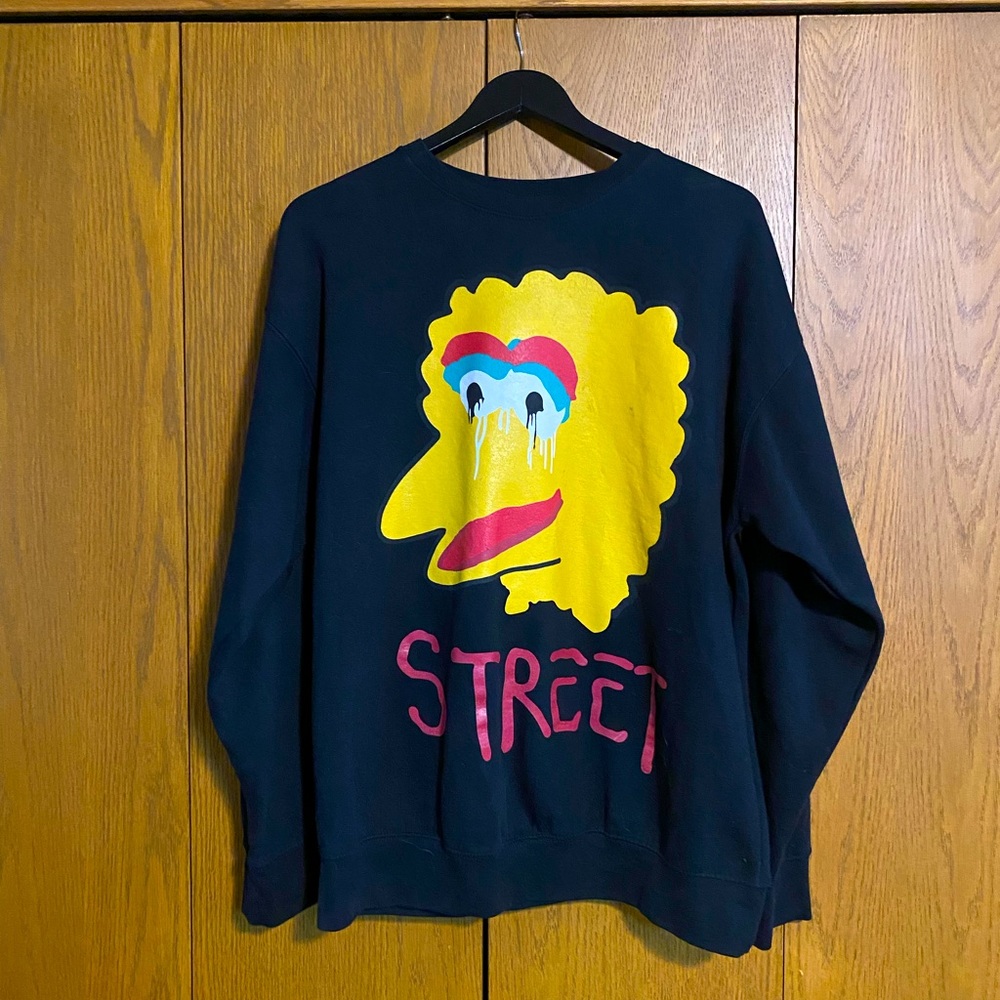 Big Bird Real Street Crewneck by Trouble Andrew